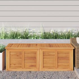 Garden Storage Box Teak brown Solid teak wood with water-based finish
