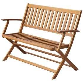 Garden Bench Natural Wood Brown Solid Acacia Wood Standard