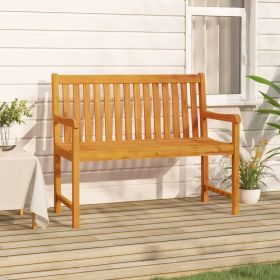 Garden Bench Natural Wood Solid Acacia Wood Small Garden Bench