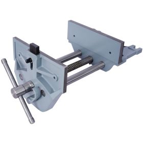 Rapid Action Woodworking Vise Quick Release Lever For Quick Adjustments 9 Inch Jaw Width Made With Heavy-Duty Cast Iron ,GRAY (Option: Gray)