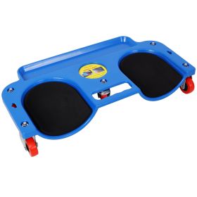 Rolling Knee Creeper Durable Knee Pads With 360 Degree Turn Casters And Tool Tray,for Garage Workshop Garden,Blue (Option: Blue)