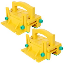 Safety Push Block For Table Saw,Fully Adjustable 3D Directions For Table Saws, Router Tables, Band Saws, And Jointers. 2 Pack (Option: Yellow)