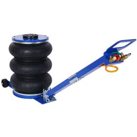 5T Triple Bag Air Jack ,Pneumatic Jack 3 Bag ,lifting 16in Capacity 5T 11000lbs,easy-collapsing Terrain,Blue Color (Option: Blue)