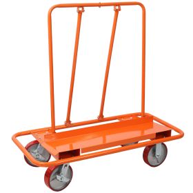 Heavy Duty Drywall Sheet Cart & Panel Dolly 3300lbs Load Capacity, Panel Service Cart , 8 Polyurethane Wheel On Steel Hub (Option: Orange)