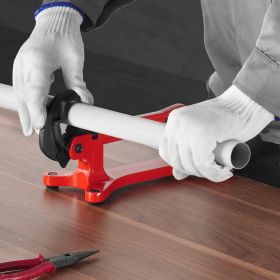 Pipe Vise Portable Lightweight Aluminum Pipe Vise 1'8 To 1-1'2 Capacity (Option: Red)