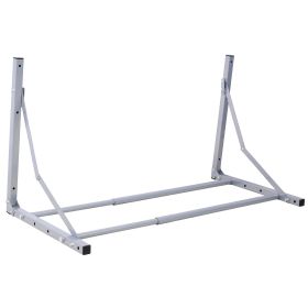 Wall-Mounted Folding Tire Storage, 30.5 To 50.5 Inches Wide, Supports 300 Pounds, Silver (Option: Grey)