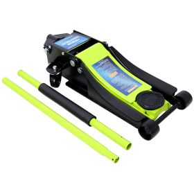 Low Profile Hydraulic Trolley Service  Floor Jack, 4 Ton 8000 Lbs  Capacity, Lifting Range 2.5-20,green (Option: Green)