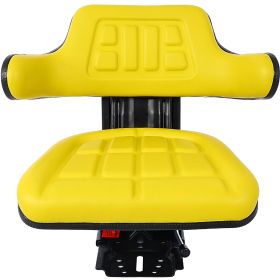 UNIVERSAL TRACTOR SUSPENSION SEAT WITH TILT FITS FORD NEW HOLLAND 3900 3930 3910 5000 5100 5600 5610 5900 5910 Yellow (Option: Yellow)