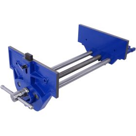 Rapid Action Woodworking Vise Quick Release Lever For Quick Adjustments 10.5 Inch Jaw Width Made With Heavy-Duty Cast Iron ,Blue (Option: Blue)
