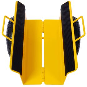 Heavy Duty Panel Dolly Slab Dolly With Handle  2 10 Peneumatic Tires Wheels 600LBS Load Capacity For Drywall Sheet Heavy Appliance & Material Han (Option: Yellow)
