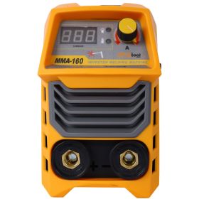 110  220V MMA Welder, 160A Stick  Welding Machine IGBT Inverter Digital Display LCD Hot Start Welder With Electrode Holder, Work Clamp, Input Pow (Option: YellowGrey)