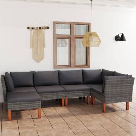 Garden Lounge Set Grey (Color: Grey)