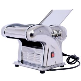Electric Pasta Maker Noodle Maker Pasta Making Machine Dough Roller Cutter Thickness Adjustable Stainless Steel US 110V 135w  3 Blades Type 2.5mm (Option: Silver)