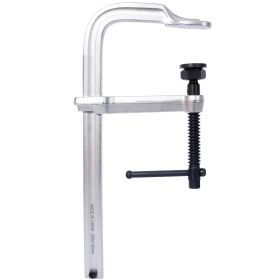 Heavy-Duty F-Clamp, Removable Swivel Pad, Deep Throat F Clamp 5-1-2, Heavy Duty Bar Clamp For Welding,12x5 1-2 (Option: Silver)