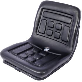 Universal Tractor Seat With A Drain Hole Replacement Seat Thickly-Padded Seat Durable And Water-Resistant Horizontally Adjustable Black (Option: Black)