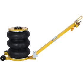 5T Triple Bag Air Jack ,Pneumatic Jack 3 Bag ,lifting 16in Capacity 5T 11000lbs,easy-collapsing Terrain,Color Yellow (Option: Yellow)